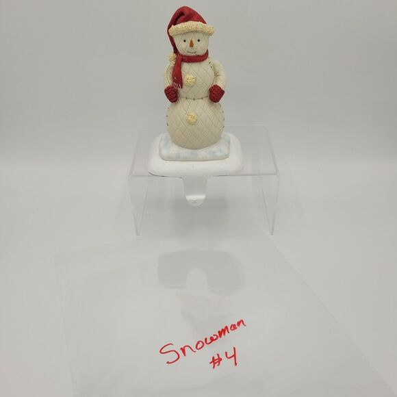 Hallmark Burrton Coldwell Windfield Quilted Snowman Christmas Stocking Hanger #4 - Picture 9 of 9